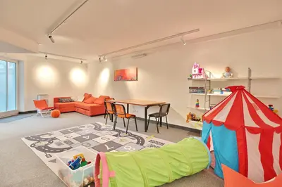 Ein Sitzbereich in der Unterkunft Residenz Ostseestrand Appartement 3