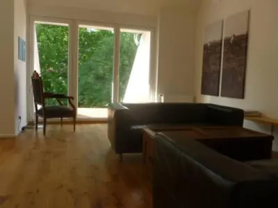 Ein Sitzbereich in der Unterkunft Schrotboden