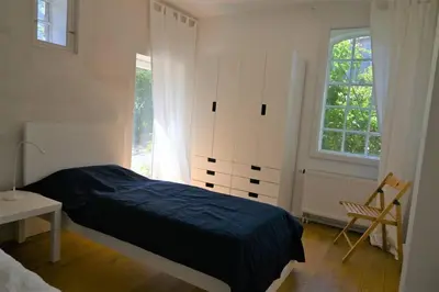 Ein Bett oder Betten in einem Zimmer der Unterkunft Landhaus pur