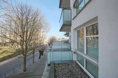 Das Gebäude in dem sich die Ferienwohnung befindet