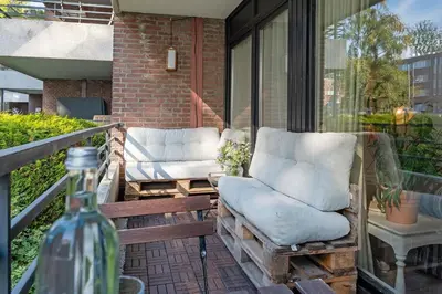 Ein Balkon oder eine Terrasse in der Unterkunft Sierksdorfer Weg 4a Küstenperle