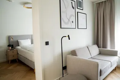 Ein Bett oder Betten in einem Zimmer der Unterkunft Bob W Lübeck Old Town