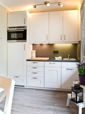 Küche/Küchenzeile in der Unterkunft TRA7c Ferienwohnung Kossmann