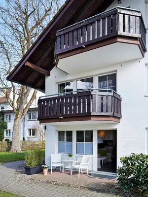 Das Gebäude in dem sich die Ferienwohnung befindet