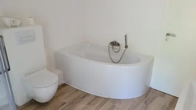 Ein Badezimmer in der Unterkunft Bungalow Küstenherz-Timmendorf