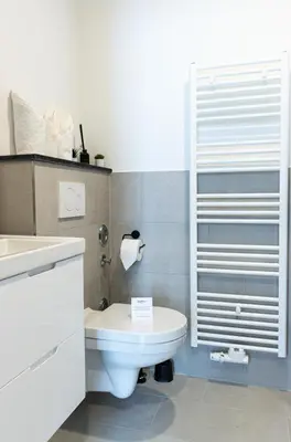 Ein Badezimmer in der Unterkunft Strandnahe & Moderne Ferienwohnung mit hohem Schlafkomfort von 