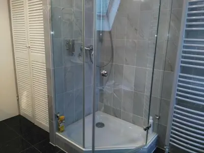 Ein Badezimmer in der Unterkunft Seehof 6