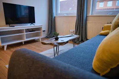 TV/Unterhaltungsangebot in der Unterkunft HejU - Parking - Kitchen - Netflix - Kingsize Bett