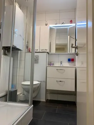 Ein Badezimmer in der Unterkunft G&G Ferienwohnung Scharbeutz