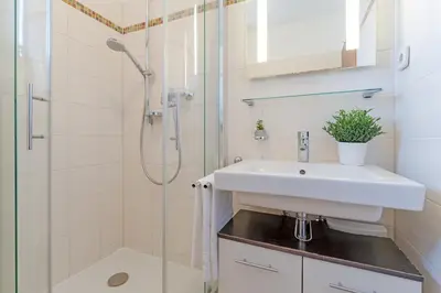 Ein Badezimmer in der Unterkunft Strandburg Schaumkrönchen