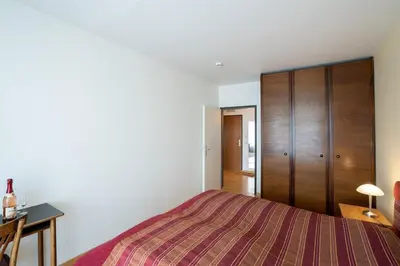 Ein Bett oder Betten in einem Zimmer der Unterkunft Haus Meeresstrand Seeseite