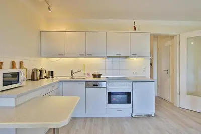 Küche/Küchenzeile in der Unterkunft Strandduene Stranddüne Appartement 3