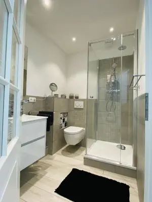 Ein Badezimmer in der Unterkunft Ankerplatz