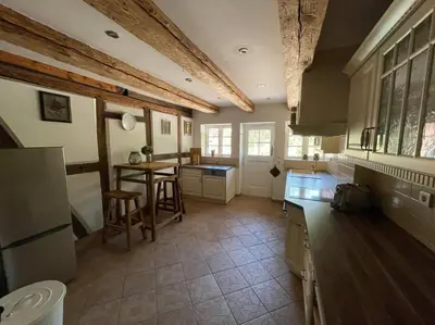 Küche/Küchenzeile in der Unterkunft Idyllische Ferienwohnung auf dem Land