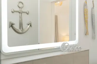 Ein Badezimmer in der Unterkunft Meerlust