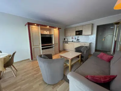 Küche/Küchenzeile in der Unterkunft Haus Niedersachsen Apartment 1