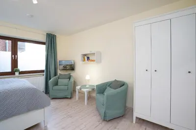 Ein Sitzbereich in der Unterkunft Haus Seeburg Ostseebrise Arosa