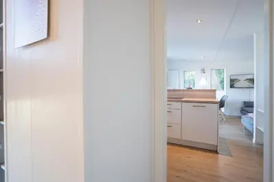 Küche/Küchenzeile in der Unterkunft Ostseecamp Lübecker Bucht Ferienhaus 