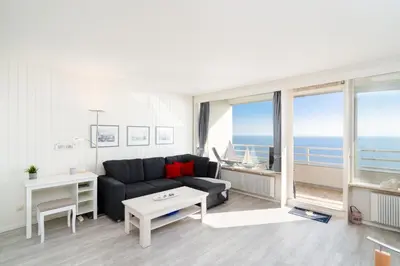 Ein allgemeiner Meerblick oder ein Meerblick von der Ferienwohnung aus
