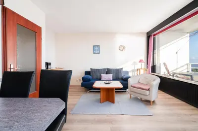Ein Sitzbereich in der Unterkunft Ferienpark Sierksdorf App 295 - Strandlage