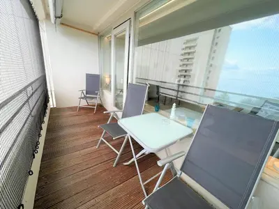 Ein Balkon oder eine Terrasse in der Unterkunft Ferienpark Sierksdorf App 413 - Strandlage