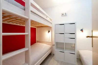 Ein Bett oder Betten in einem Zimmer der Unterkunft Ferienpark Sierksdorf App 495 - Strandlage