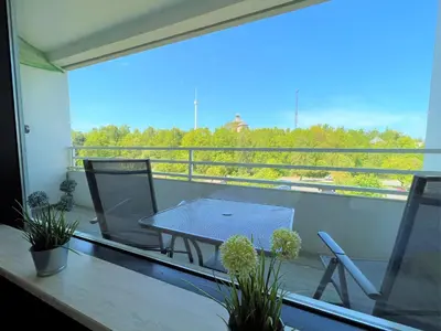 Ein Balkon oder eine Terrasse in der Unterkunft Ferienpark Sierksdorf App 715 - Strandlage