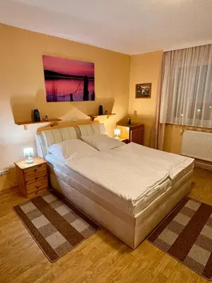 Ein Bett oder Betten in einem Zimmer der Unterkunft Jägerhof Ostsee GmbH
