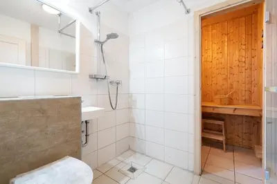 Ein Badezimmer in der Unterkunft Strandpark Sierksdorf H075