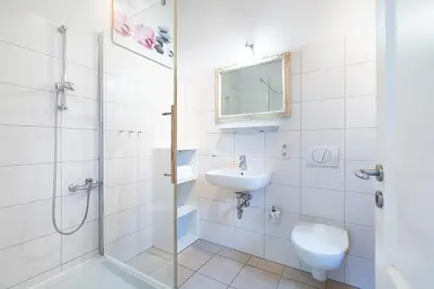 Ein Badezimmer in der Unterkunft Strandpark Sierksdorf H059