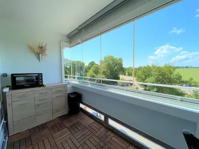 Ein Balkon oder eine Terrasse in der Unterkunft Panoramic App B02-10