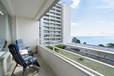 Ein allgemeiner Meerblick oder ein Meerblick von der Ferienwohnung aus