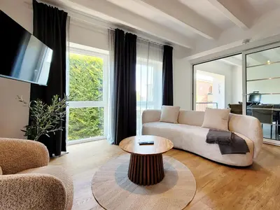 TV/Unterhaltungsangebot in der Unterkunft Charmante Ferienwohnung mit Terrasse - nur 50m zum Strand mit eigenem Parkplatz und Fahrradunterstellmöglichkeit