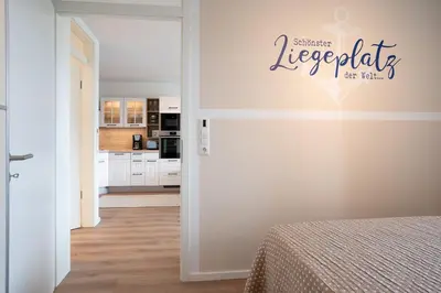 Ein Bett oder Betten in einem Zimmer der Unterkunft Hauptstraße 26e Deck 9