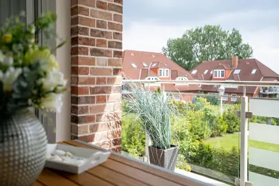 Ein Balkon oder eine Terrasse in der Unterkunft Hauptstraße 26e Deck 9