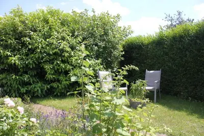 Ein Garten an der Unterkunft Haus Sonnenlicht. Idylle am Ratzeburger See!