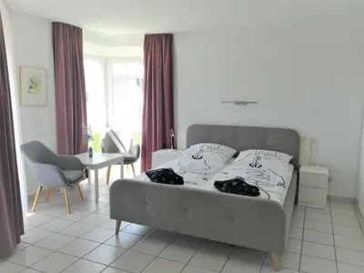 Ein Sitzbereich in der Unterkunft Haus Südstrand, Scharbeutz-Sierksdorf