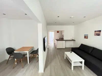 Küche/Küchenzeile in der Unterkunft Zentrale und schöne Ferienwohnung II