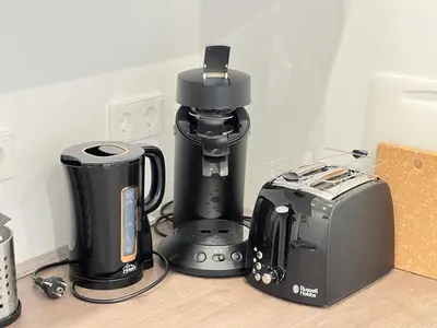 Kaffee-/Teezubehör in der Unterkunft Zentrale und schöne Ferienwohnung II