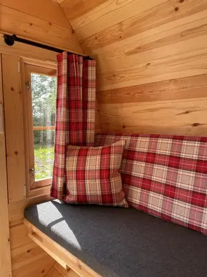 Ein Bett oder Betten in einem Zimmer der Unterkunft Timmi Lake
