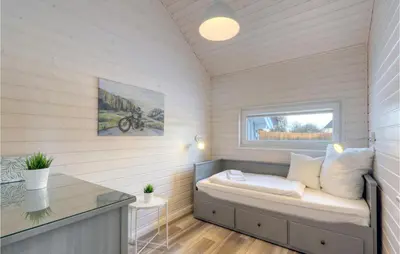 Ein Bett oder Betten in einem Zimmer der Unterkunft Lovely Home In Krems Iiwarderbrück