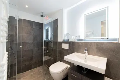 Ein Badezimmer in der Unterkunft Ferienwohnung Stern 3 Scharbeutz