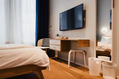 Ein Bett oder Betten in einem Zimmer der Unterkunft The Layhead B&B