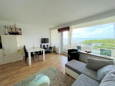Ein Sitzbereich in der Unterkunft Ferienpark Sierksdorf App 461 - Strandlage