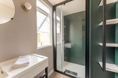 Ein Badezimmer in der Unterkunft Boje 70
