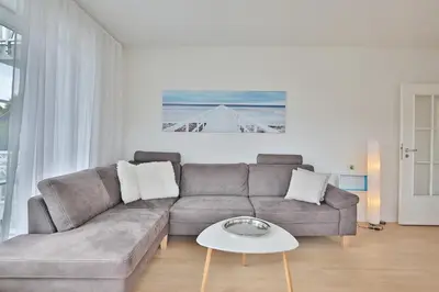 Ein Sitzbereich in der Unterkunft Residenz am Kurpark Residenz am Kurpark Appartement 4