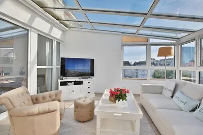 TV/Unterhaltungsangebot in der Unterkunft Haus Seesand Penthouse Wohlfühlzeit