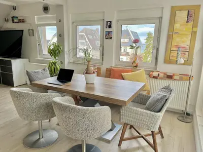 TV/Unterhaltungsangebot in der Unterkunft 3SZ Penthaus Luna am Sandstrand mit Meerblick & Balkon