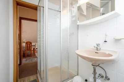 Ein Badezimmer in der Unterkunft HER14a Ferienwohnung Hartig