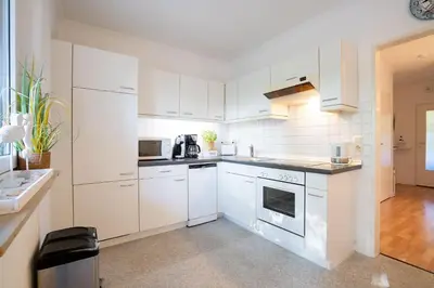Küche/Küchenzeile in der Unterkunft MEI71 Ferienwohnung Strandlust F